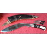 Kukri knife with sheath