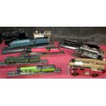 4 model trains together with 5 various models