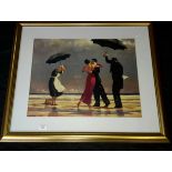 Large Jack Vettriano couple dancing print, 48x60cm