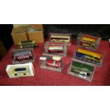 Selection of mixed Corgi bus models to include Black & White electric tram