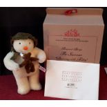 Steiff collectors Raymond Briggs, The Snowman' Dancing With Teddy', together with envelope