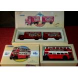 Corgi 'The J Ayres' truck & trailer together with Corgi London passenger transporter