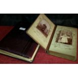 2 Victorian photo albums with photo's