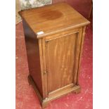 Victorian light mahogany 1 door pot cupboard, 76x38x35cm