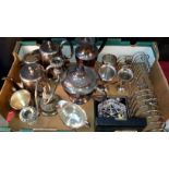 Crate of EP & Silver plated wares