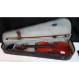 Vintage violin with bow & case