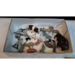 Box of lead farm animals to include various Britains