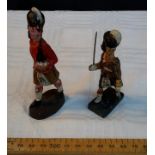 Elastolin composite highlander figure with durso composite highlander figure