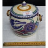 Poole pottery biscuit barrel