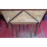 3 Triangle shaped music tables