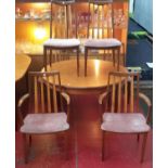 G-plan table with 4 chairs & 2 carvers