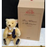 Prince William 21st Birthday Steiff bear, together with box