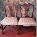 A pair of Victorian chairs