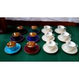 Copenhagen 12 piece tea set together with paragon 12 piece tea set