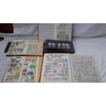 5 albums of various world stamps includes album of rare British stamps