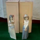 2 Nao girl figures, both complete with boxes