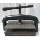 Large Antique book press