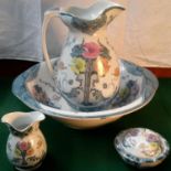 4 piece Royal semi-porcelian 'Glenwood' Art Nouveau wash set