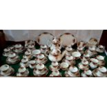 Large collection of Royal Albert Old Country Roses coffee/tea services