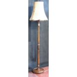 Oak standard lamp, working