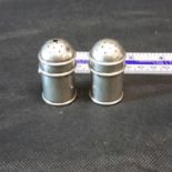 2 Birmingham silver cruet pots by Charles Horner