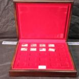 8 Elizabeth Our Queen, London silver ingots with fitted case