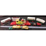 A collection of Corgi wagons & heavy goods lorries etc