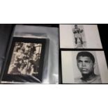 A folder of Muhammad Ali stills from Yorkshire television