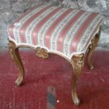 Regency style gold painted stool