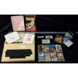 Dragon 32 vintage console together with manuals & various games, console is complete with power