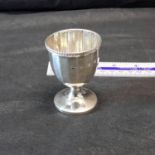 Birmingham silver art deco egg cup by Adie Brothers Ltd