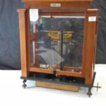 Oertling model 101 cased scales with weights