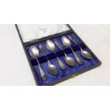 Six Sheffield silver spoons by Viners Ltd (Emile Viner) dated 1932