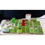 A collection of vintage Subbuteo football teams, cups, statues & manuals