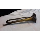 WW1 French bugle Armes Et Cycles Saint-Etienne, 49cm long