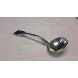 London silver gravy ladle by Joseph & Albert Savory, dated 1838, 17cm long