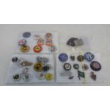 A collection of vintage enamel badges to include RAC, Mobil & RCA etc