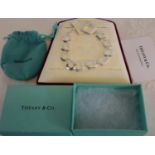 Silver Tiffany & Co bracelet with pouch and box