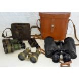 3 pairs of binoculars & Trieder monocle 9X CP Goerz Berlin 138559