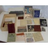 A collection of military photos, ration books, soldier service & pay books etc