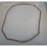 A 9ct gold curb necklace
