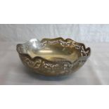 A silver pierced bowl, 7cm in height