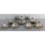 A 21 Piece Royal Albert ' heather bell' pattern tea set