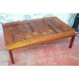 Scandinavian rosewood Mid century Nils Jonsson coffee table, 41x136x88cm