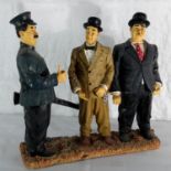 Laurel & Hardy figure with police officer. 34cm in height