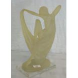 A modern Art Deco lady figure. 32cm in height