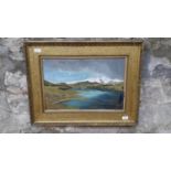 W.B.Robertson Oil painting on canvas Titled 'Loch Tulla in January', dated 1953, Fitted in a gilt