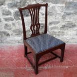 Georgian wide based chair, 89cm in height