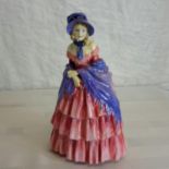 Royal Doulton Figure ' A Victorian lady' HN728 Potted by Doulton & co (Damaged) 20cm in height