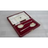 2 Sheffield silver spoons by Francis Howard Ltd, dated 1972